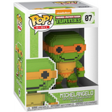 Michelangelo 8-Bit #07 TMNT Funko Pop inside window display box