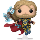 Thor #1040 Marvel Thor Love and Thunder Funko Pop! out of box with Stormbreaker and lightning effects