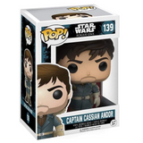 Captain Cassian Andor #139 Star Wars Rogue One Funko Pop figure in window display box