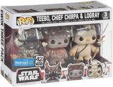 Teebo, Chief Chirpa & Logray Star Wars Funko Pop! 3-Pack in box – Walmart Exclusive