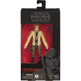 Luke Skywalker Black Series figure in display box