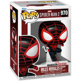 Miles Morales Upgraded Suit #970 Spider-Man 2 GamerVerse Funko Pop! in window display box