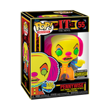 Pennywise #55 IT Black Light Entertainment Earth Exclusive Funko Pop Movies figure in box