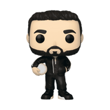 Roy Kent #1353 Funko Pop out of box wearing black tracksuit and holding soccer ball