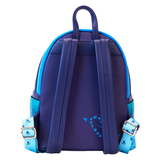 Back view of Loungefly Lady and the Tramp 70th Anniversary Mini-Backpack with adjustable straps