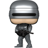 RoboCop Metallic #1989 RoboCop 2 Funko Pop! out of box metallic silver armored figure holding rifle
