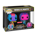 Nebula and Mantis Marvel Guardians of the Galaxy Vol. 3 Funko Pop 2 Pack Black Light Target Exclusive in box