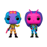 Nebula and Mantis Marvel Guardians of the Galaxy Vol. 3 Funko Pop 2 Pack Black Light Target Exclusive out of box
