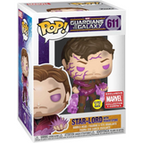 Star-Lord With Power Stone #611 Guardians of the Galaxy Funko Pop GitD Marvel Collector Corps Exclusive in original window display box