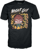 Might Guy 8 Gates Naruto Shippuden Funko Pop! Tee out of box