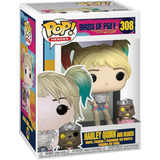 Harley Quinn and Beaver #308 Birds of Prey Funko Pop in display box