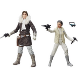 Han Solo and Princess Leia Organa Hoth Star Wars 6 inch Black Series two pack out of box