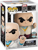 Kingpin #550 Funko Pop in retail window display box – Marvel 80th Specialty Series
