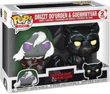 Drizzt Do'urden and Guenhwyvar Dungeons & Dragons Funko Pop 2-Pack in box