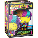 Jimi Hendrix #239 Black Light 2021 Fall Convention Exclusive Funko Pop Rocks in box only