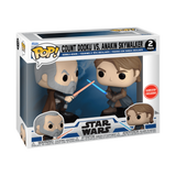 Count Dooku vs Anakin Skywalker Star Wars Funko Pop! 2 Pack in display box