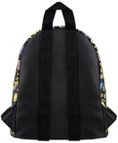 Back view of Funko Jimi Hendrix Mini Backpack Love & Flowers All Over Print with adjustable straps