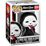 Ghost Face with Tongue in Cheek #2035 Scream Funko Pop figure in box