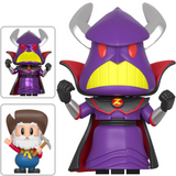 Zurg Hero with Stinky Pete Chase and glow-in-the-dark Zurg Super Chase out of box