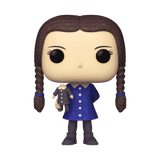 Wednesday Addams #811 Diamond Spirit Exclusive Funko Pop! out of box holding doll