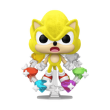 Super Sonic with Emeralds #1059 Sonic Flocked Target Exclusive Funko Pop! Plus out of box
