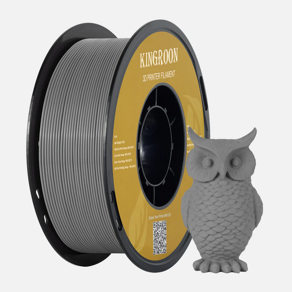 KINGROON PLA Basic filament spool with 3D printed owl model