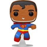 Gingerbread Superman #443 DC Super Heroes Funko Pop Holiday figure out of box