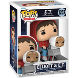 Elliot & ET #1252 Funko Pop Movies in bike basket in display box