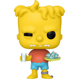 Hugo Simpson #1262 Funko Pop! vinyl figure out of box holding fish heads and glass