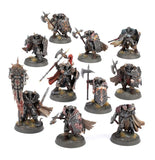 Painted example of Chaos Warriors 83-06 Slaves to Darkness miniatures (supplied unpainted)