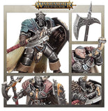 Painted example of Chaos Warriors 83-06 Slaves to Darkness miniatures (supplied unpainted)