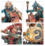 Painted example of Seraphon Aggradon Lancers 88-18 miniatures (supplied unpainted)