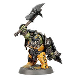 Painted example of Orruk Ardboys 89-61 miniatures from Warhammer Age of Sigmar (supplied unpainted)