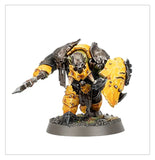 Painted example of Orruk Ardboys 89-61 miniatures from Warhammer Age of Sigmar (supplied unpainted)