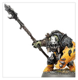 Painted example of Orruk Ardboys 89-61 miniatures from Warhammer Age of Sigmar (supplied unpainted)