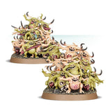 Painted example of Maggotkin of Nurgle Nurglings 97-18 miniatures (supplied unpainted)