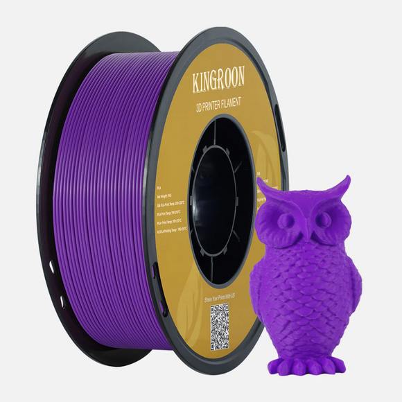 KINGROON PLA Basic filament spool with 3D printed owl model