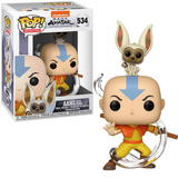 Aang with Momo #534 Avatar The Last Airbender Funko Pop! Animation vinyl figure in box and out of box