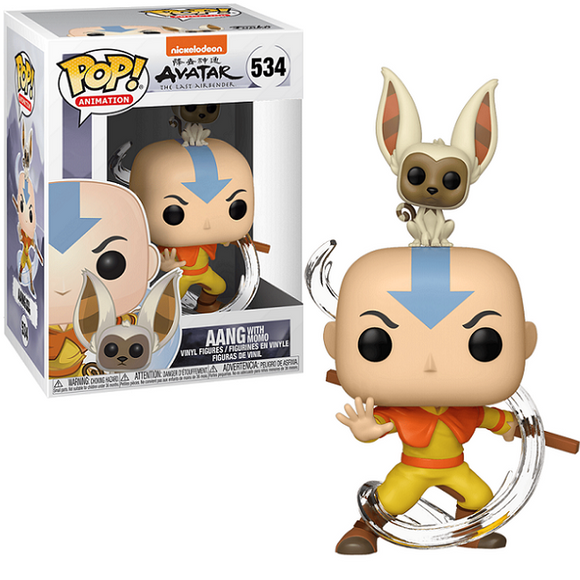 Aang With Momo #534- Avatar The Last Airbender Funko Pop! Animation