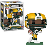 Aaron Jones #241 Packers NFL Funko Pop in box and out of box