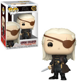 Aemond Targaryen #13 Funko Pop! shown in box and out of box, front view