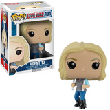Agent 13 #131 Funko Pop vinyl figure from Marvel’s Civil War series, featuring her tactical outfit and display box.