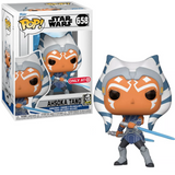 Ahsoka Tano #658 Star Wars Funko Pop holding dual blue lightsabers in Clone Wars armor