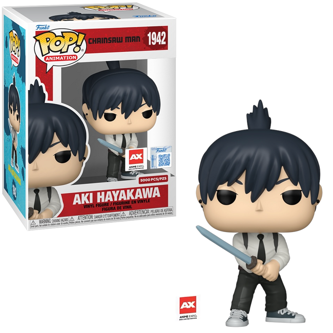 Aki Hayakawa #1942 - Chainsaw Man Funko Pop! [2025 Anime Expo Sticker 5000 Pcs]