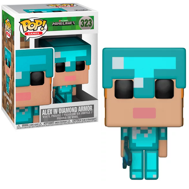 Alex In Diamond Armor #323 - Minecraft Funko Pop! Games – A1 Swag