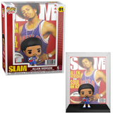 Allen Iverson #01 NBA SLAM Magazine Cover Funko Pop collectible in protective display case