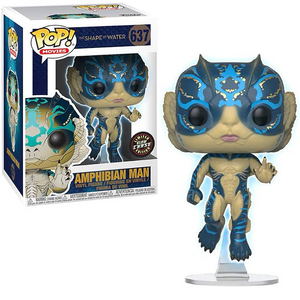 Amphibian Man #637 - The Shape of Water Funko Pop! Movies [GITD Chase Version]