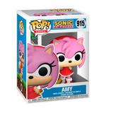 Amy #915 Sonic The Hedgehog Funko Pop Games displayed in box, front view