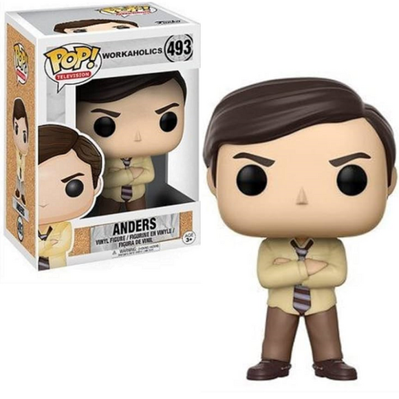 Anders #493 Workaholics Funko Pop in box and out of box