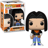 Android 17 529 Dragon Ball Z Funko Pop in box and out of box with Red Ribbon outfit